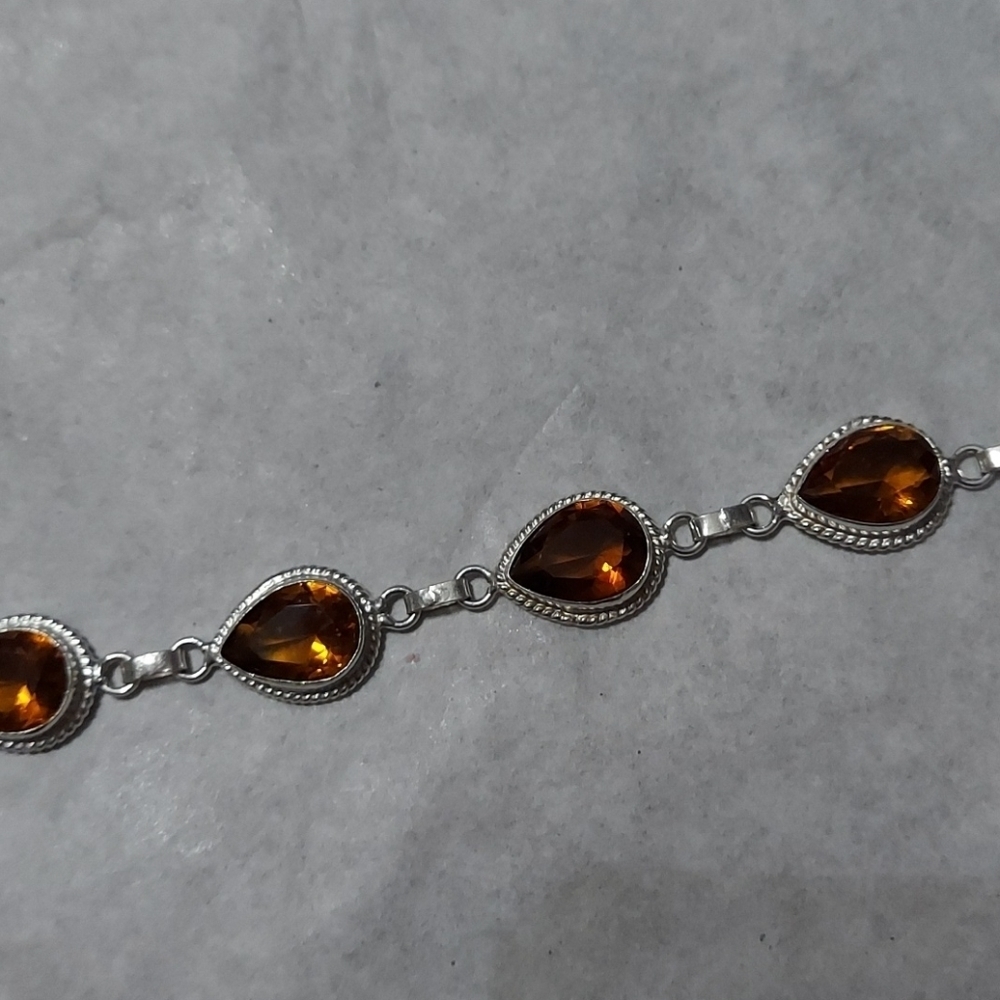 BRANDY Topaz Silver Bracelet